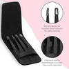 FACEMADE 4 Pcs Tweezers Set, Stainless Steel Hair Removal Makeup Tool, Gift, Black